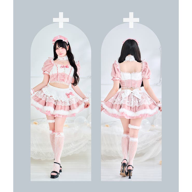 【Mumei着用】コットンピンクふわもこメルティナース《オリジナルコスプレ9点セ… | Malymoon  | 詳細画像7 