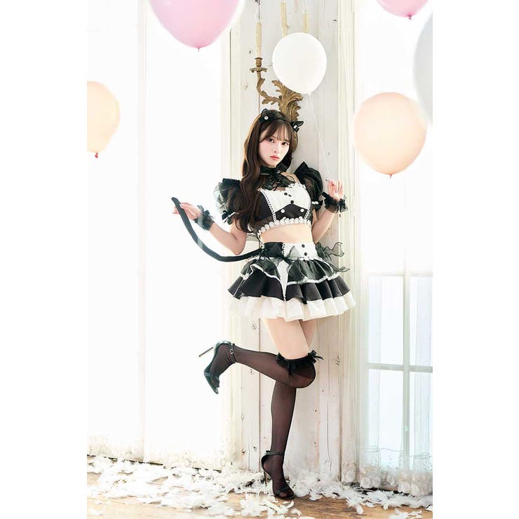 ブラック | チュールミーセパレートメイドキャット | Malymoon 