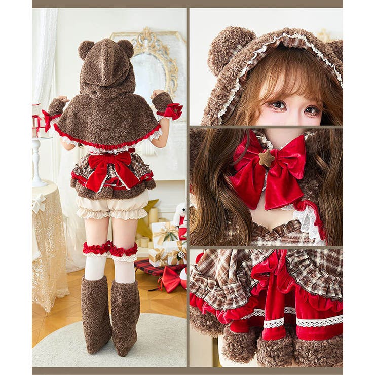 クリスマスチェックショコラベア《クリスマスコスプレ12点セット》【Malymoo… | Malymoon  | 詳細画像6 