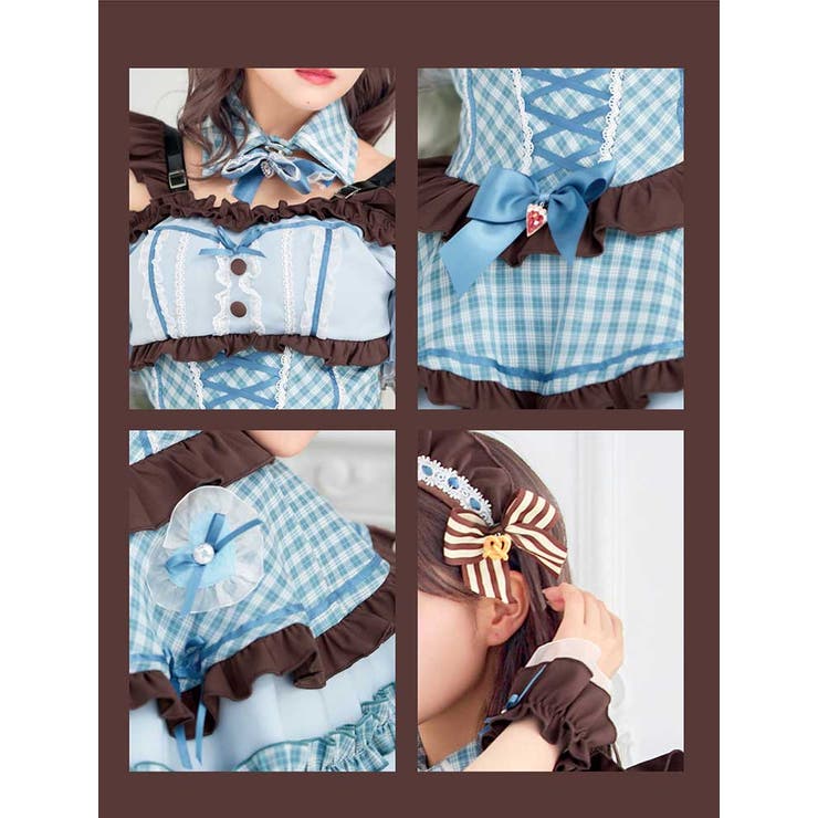【佐藤ノア着用】スウィーツライクアイスブルーメイド《ホワイトデーコスプレ10点セ… | Malymoon  | 詳細画像8 