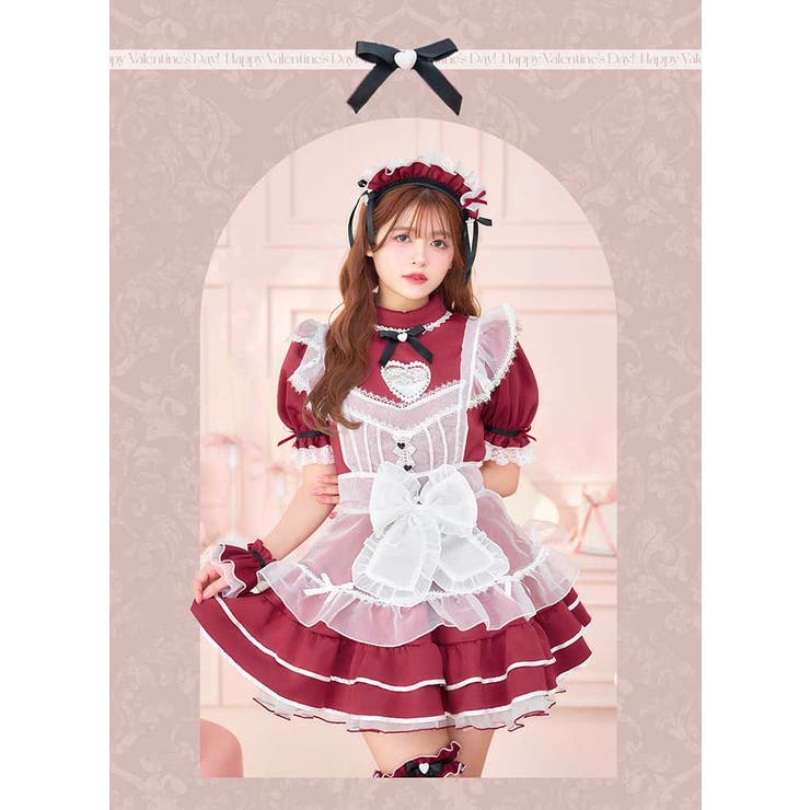 バレンタインハートホワイトチュールメイド | Malymoon  | 詳細画像3 