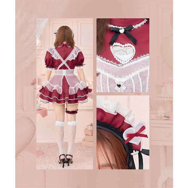 バレンタインハートホワイトチュールメイド | Malymoon  | 詳細画像8 