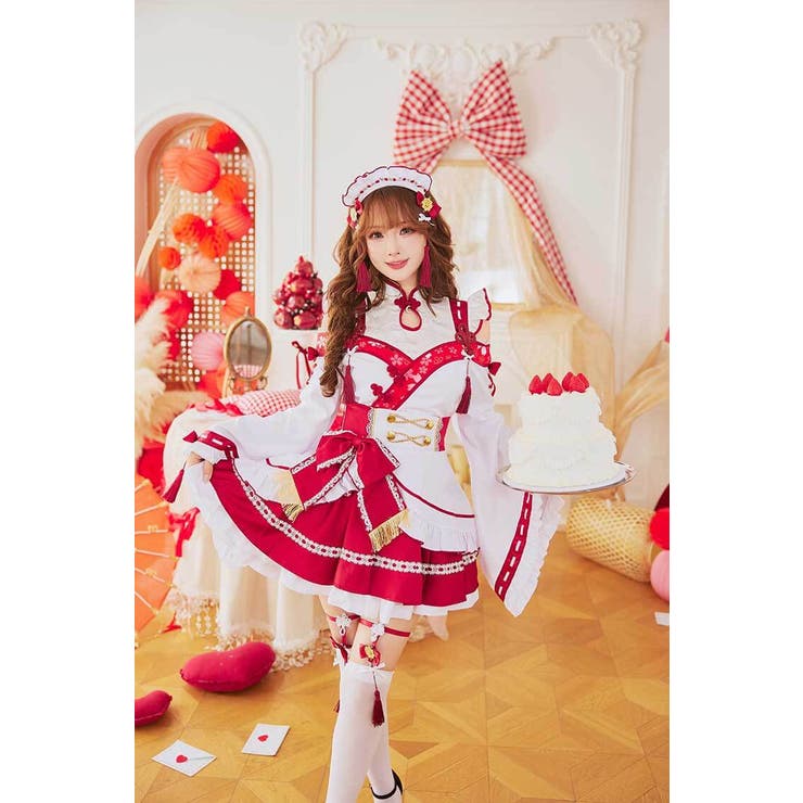 ブルームルージュ巫女メイド《オリジナルコスプレ6点セット