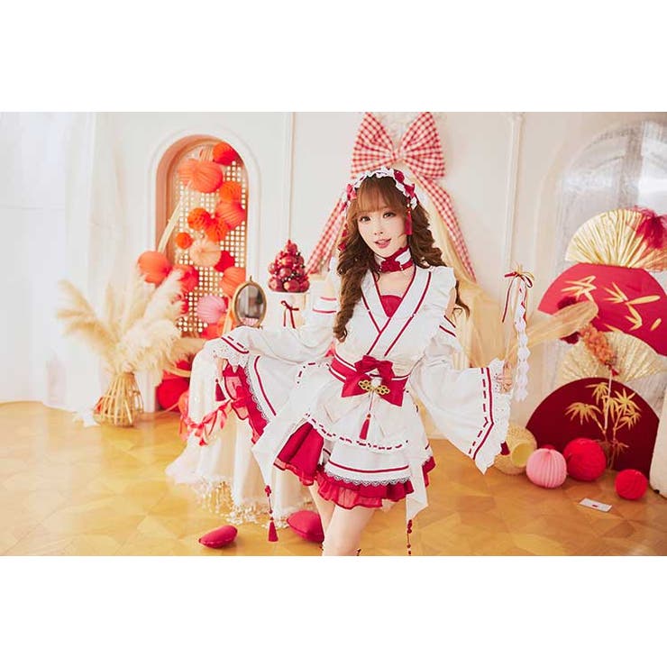 ホワイトフリリー巫女ドール[品番：MYMT0001116]｜Malymoon （マリー