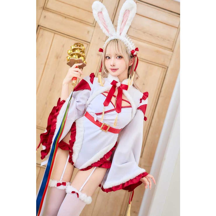 ハイシェイプセクシー巫女バニー《オリジナルコスプレ9点セット ハイシェイプセクシー巫女バニー《オリジナルコスプレ9点セット