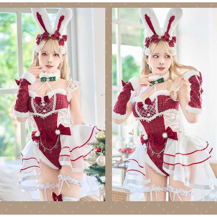 ベルチュールツイードノエルバニー[品番：MYMT0001075]｜Malymoon