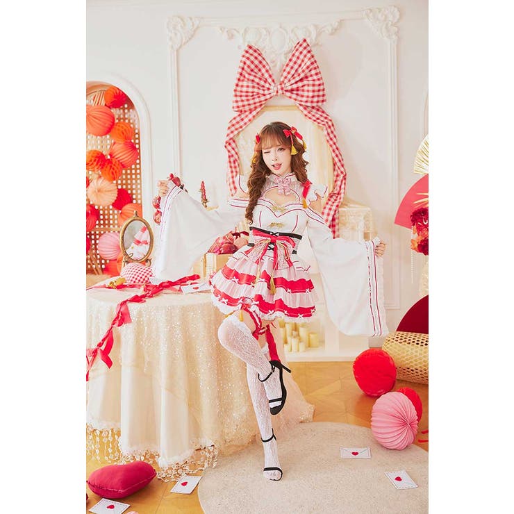 フェアリースリーブ巫女ドレス《オリジナルコスプレ9点セット
