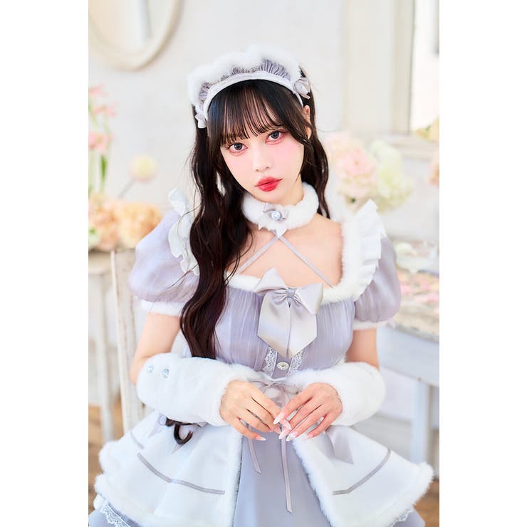 中村里砂着用】パールグレーファーメイド《オリジナルコスプレ9点
