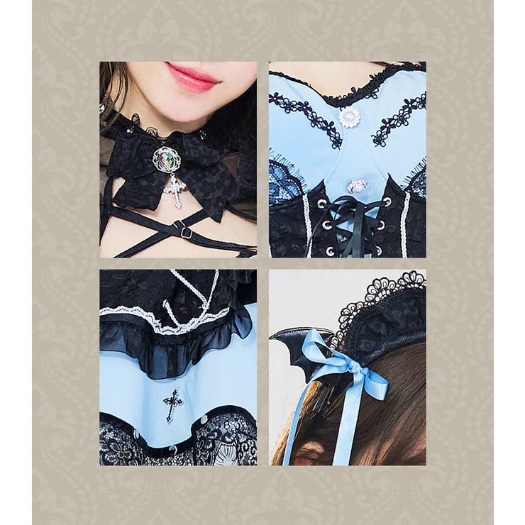 ダークアイリスサキュバスメイド 《ハロウィンコスプレ12点セット》【Malymo… | Malymoon  | 詳細画像9 