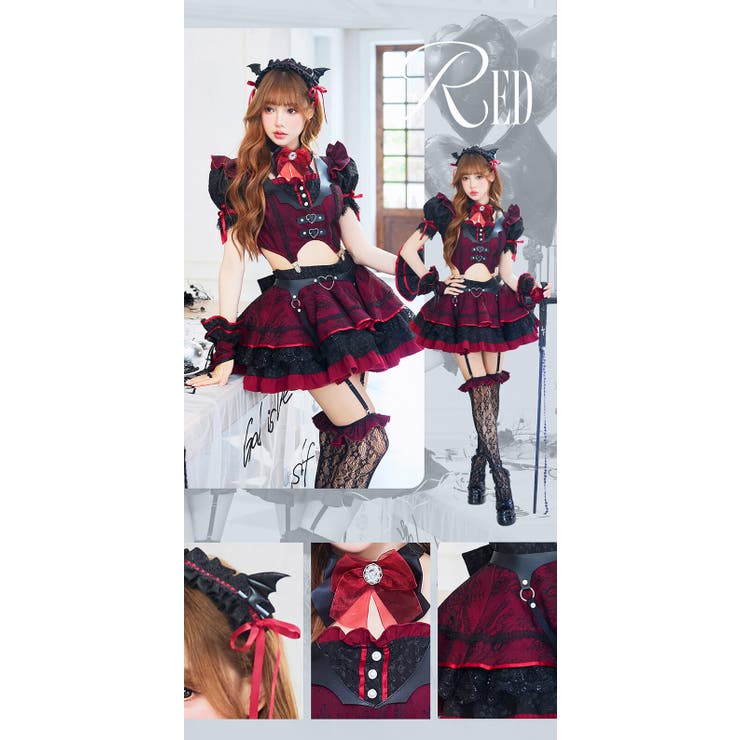 ディープラブサキュバスメイド《ハロウィンコスプレ10点セット》【Malymoon… | Malymoon  | 詳細画像5 