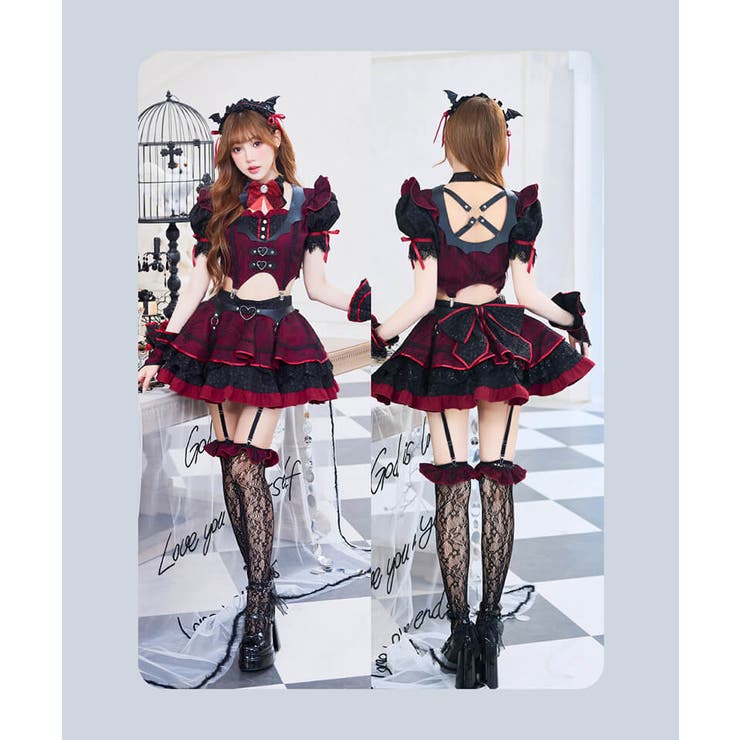 ディープラブサキュバスメイド《ハロウィンコスプレ10点セット》【Malymoon… | Malymoon  | 詳細画像6 