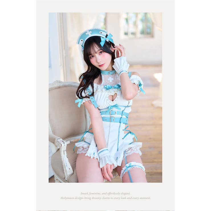 ラブカットフリルレザーナース 《オリジナルコスプレ10点セット》【Malymoo… | Malymoon  | 詳細画像7 