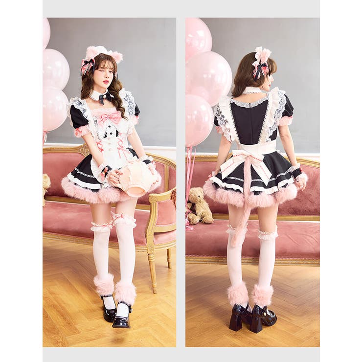 ノーブルファーキャットメイド《オリジナルコスプレ14点セット