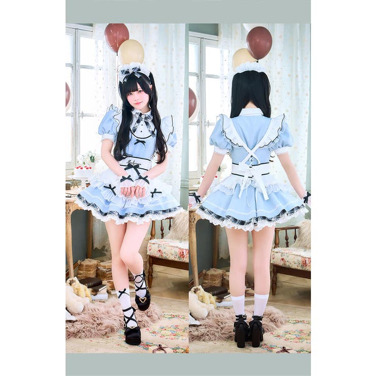 きゅるりんってしてみて着用】ミスティーフロストリボンメイド