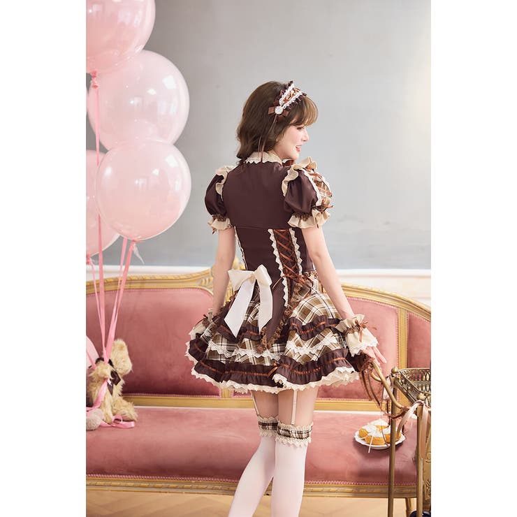 ノーブルチェックコルセットメイド《オリジナルコスプレ11点セット》【Malymo… | Malymoon  | 詳細画像10 