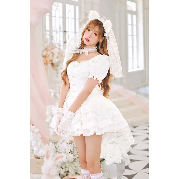 ホワイトヴェールキャットブライド《オリジナルコスプレ11点セット》【Malymo… | Malymoon  | 詳細画像5 