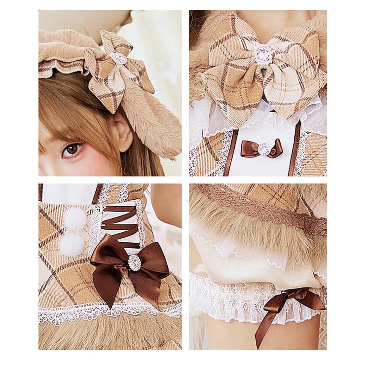 シュガーファーチェックバニー《ハロウィンコスプレ12点セット》【Malymoon… | Malymoon  | 詳細画像8 