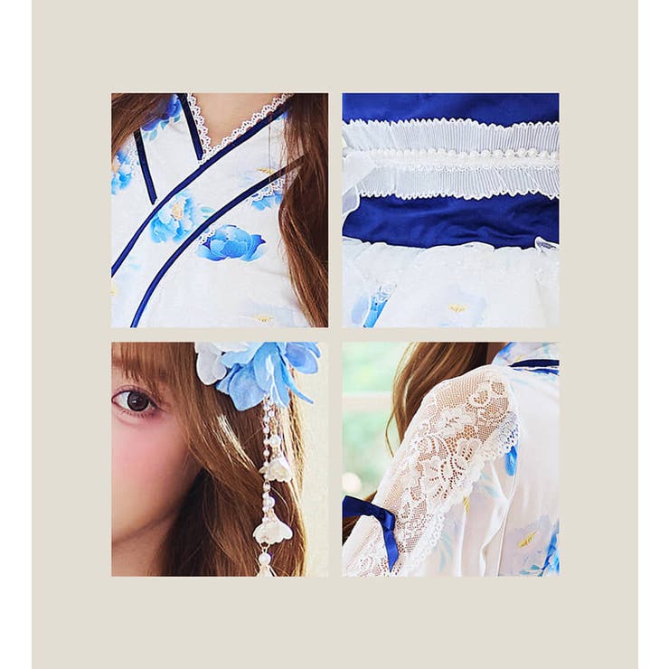 ロゼリアリボン浴衣ドレス《オリジナルコスプレ7点セット》【Malymoon マリ… | Malymoon  | 詳細画像10 