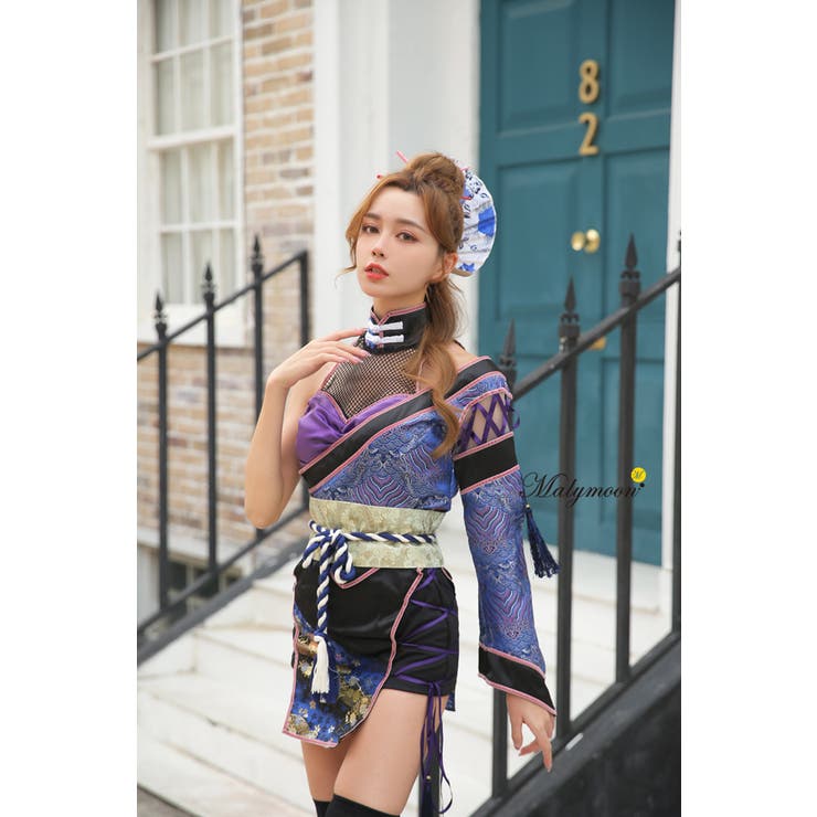 忍者 くノ一 malymoon コスプレ 赤 マリームーン
