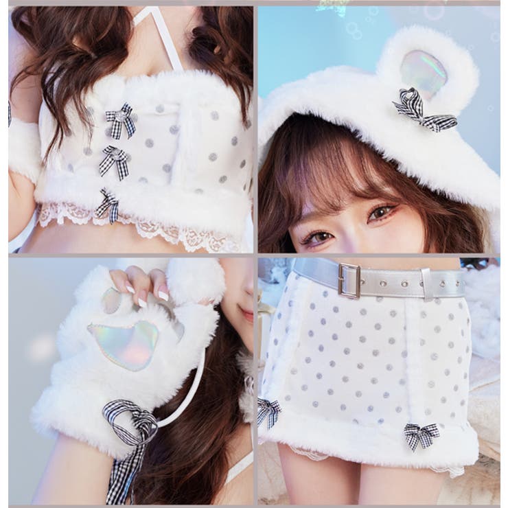 オーロラ白くまサンタ[品番：MYMT0000378]｜Malymoon （マリームーン  ）のレディースファッション通販｜SHOPLIST（ショップリスト）