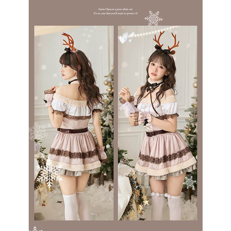 オフショルワンピーストナカイ[品番：MYMT0000550]｜Malymoon （マリームーン  ）のレディースファッション通販｜SHOPLIST（ショップリスト）