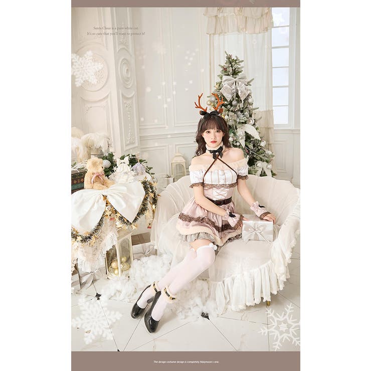 オフショルワンピーストナカイ[品番：MYMT0000550]｜Malymoon （マリームーン  ）のレディースファッション通販｜SHOPLIST（ショップリスト）