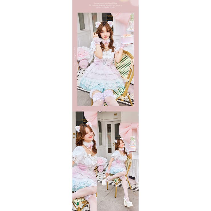 シャルロットレースセラフィムキャット[品番：MYMT0000993]｜Malymoon