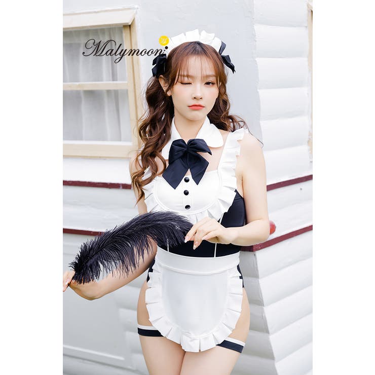 コスプレメイド水着2カラー[品番：MYMT0000412]｜Malymoon