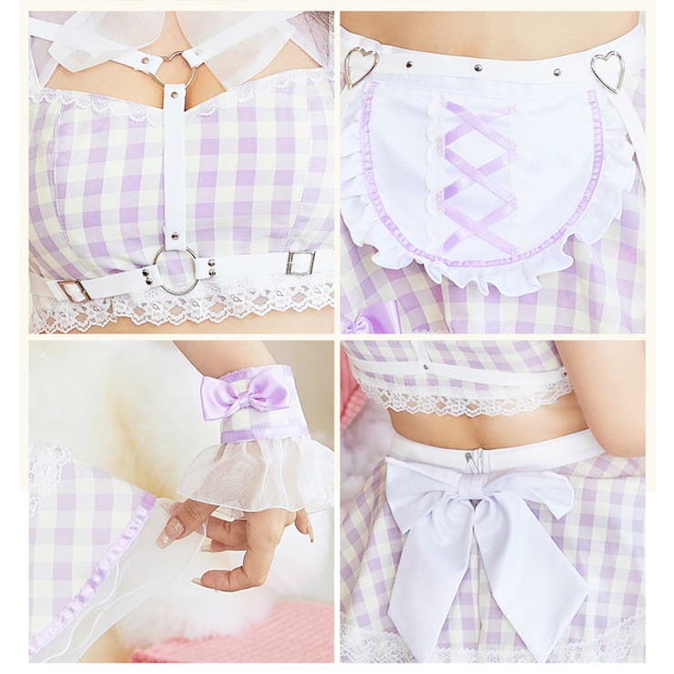 ハーネスポップギンガムチェックメイド[品番：MYMT0000638