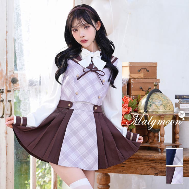 クラシカルダブルリボンセーラー[品番：MYMT0000620]｜Malymoon （マリームーン  ）のレディースファッション通販｜SHOPLIST（ショップリスト）