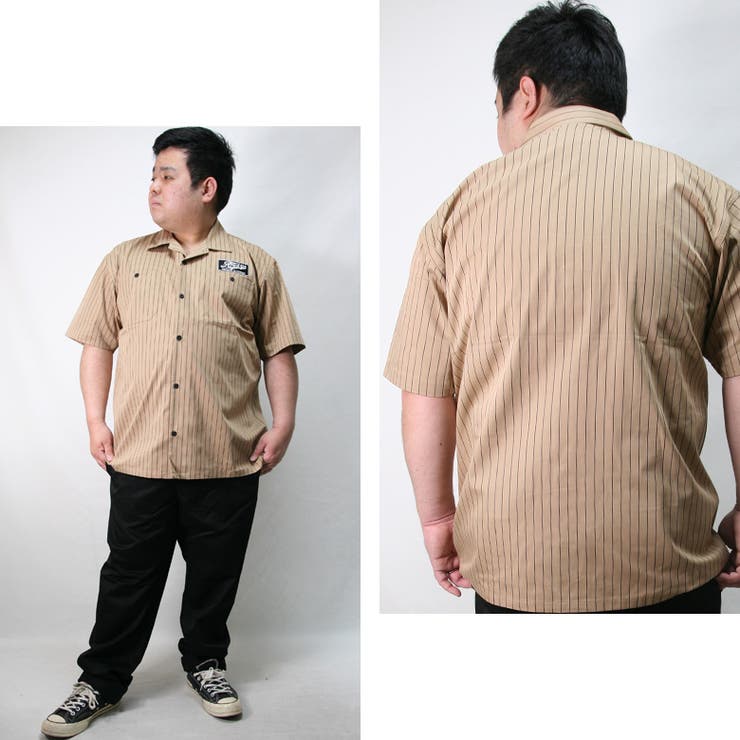 シャツ ビッグサイズ 半袖シャツ[品番：QA000002570]｜Maqua