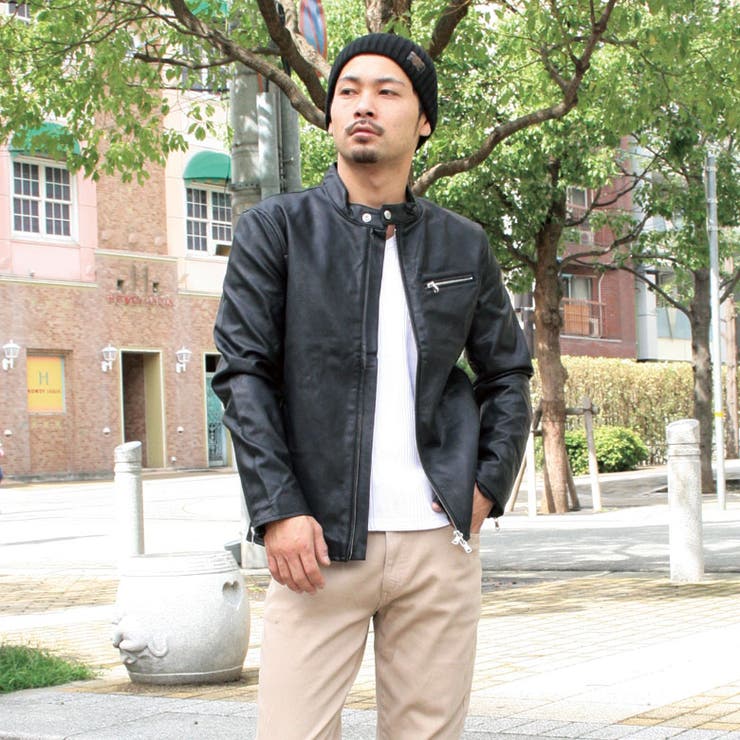 BLACK LABEL レザーシングルライダースジャケット Mサイズ 黒