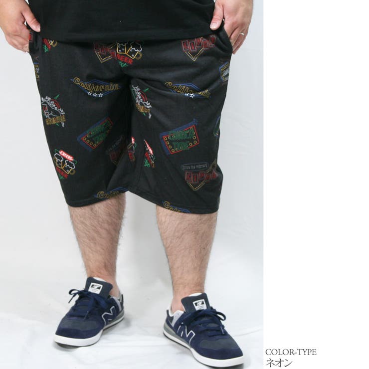 ハーフパンツ 大きいサイズ ビッグサイズ[品番：QA000002768