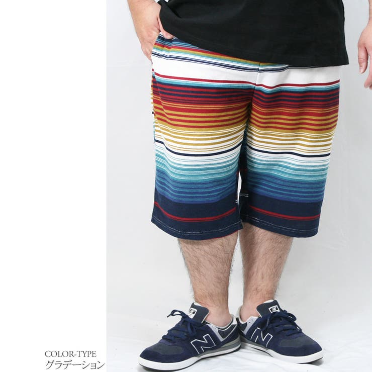 ハーフパンツ 大きいサイズ ビッグサイズ[品番：QA000002768