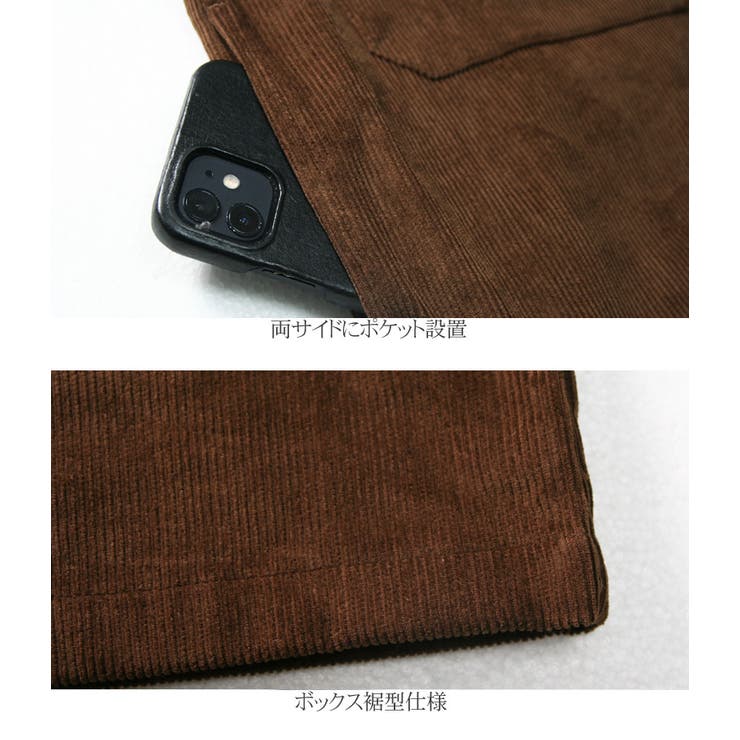 コーデュロイ ジャケット カバーオール[品番：QA000002669