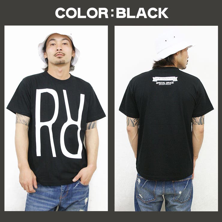 TシャツメンズリアルコンテンツREALCONTENTSエンブレムバックプリント半袖TシャツプリントTシャツメンズカジュアルストリート系MLXLXXL/3045/ストリート系ファッション