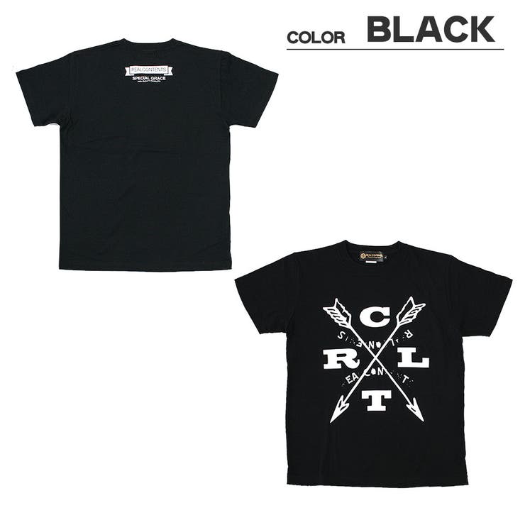 TシャツメンズリアルコンテンツREALCONTENTSエンブレムバックプリント半袖TシャツプリントTシャツメンズカジュアルストリート系MLXLXXL/3045/ストリート系ファッション