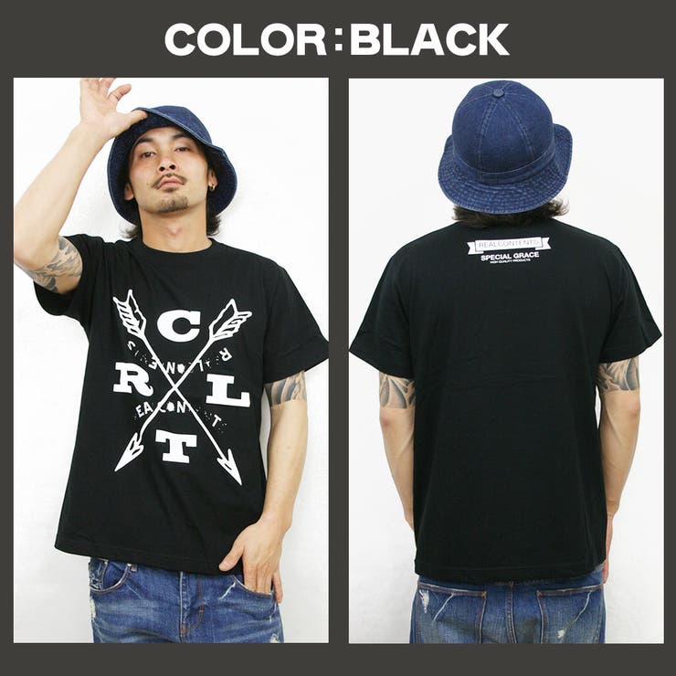 TシャツメンズリアルコンテンツREALCONTENTSエンブレムバックプリント半袖TシャツプリントTシャツメンズカジュアルストリート系MLXLXXL/3045/ストリート系ファッション