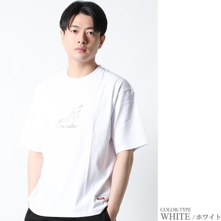  Man tシャツ　タオル Tシャツ 線デザイン 手書き風[品番：QA000002591]｜Maqua-store