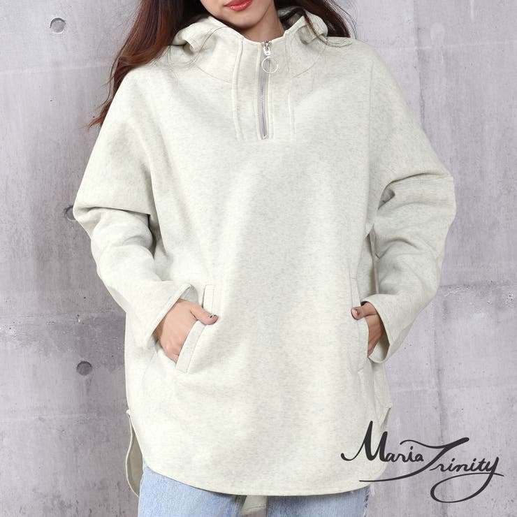 秋冬コーデビッグシルエット裏起毛フーディジップパーカー韓国ファッションプルオーバ 品番 Mara Maria Trinity マリアトリニティー のレディースファッション通販 Shoplist ショップリスト