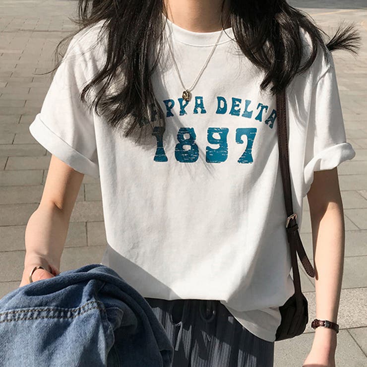 ロゴプリントtシャツ オーバーサイズ 韓国ファッション 夏 品番 Mara Maria Trinity マリアトリニティー のレディース ファッション通販 Shoplist ショップリスト