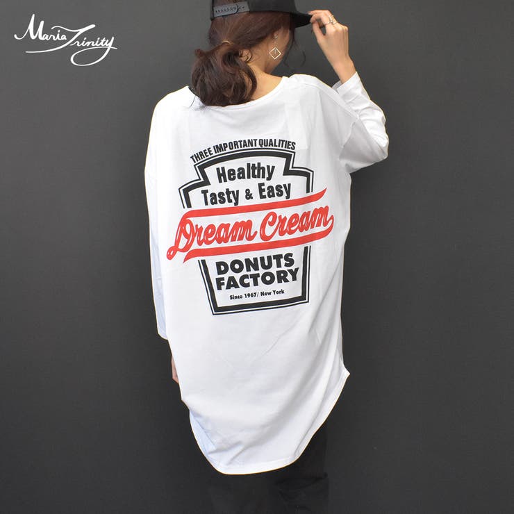 Bigtシャツバックプリントロゴ長袖tシャツ ゆったりオーバーサイズがおしゃれ可 品番 Mara Maria Trinity マリアトリニティー のレディースファッション通販 Shoplist ショップリスト