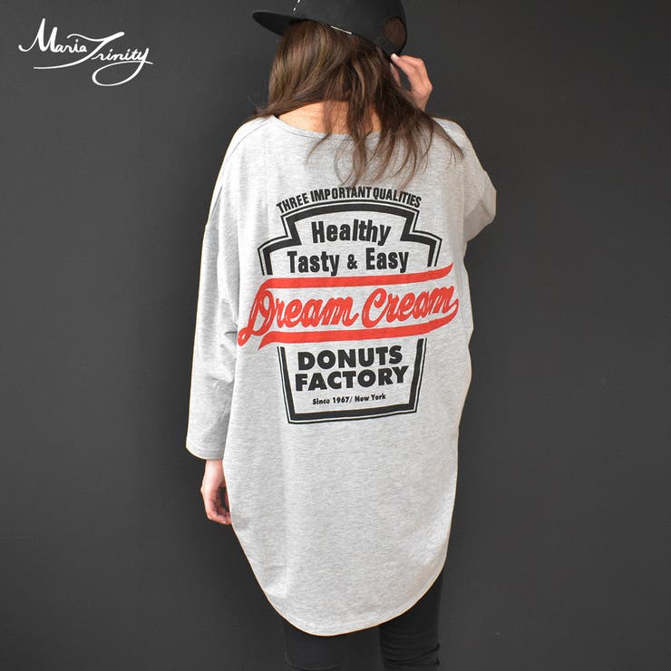 Bigtシャツバックプリントロゴ長袖tシャツ ゆったりオーバーサイズがおしゃれ可 品番 Mara Maria Trinity マリアトリニティー のレディースファッション通販 Shoplist ショップリスト