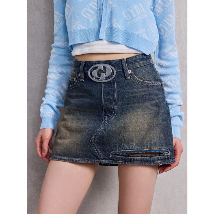 GD MOLDスカートライクデニムショートパンツ | GYDA | 詳細画像1 