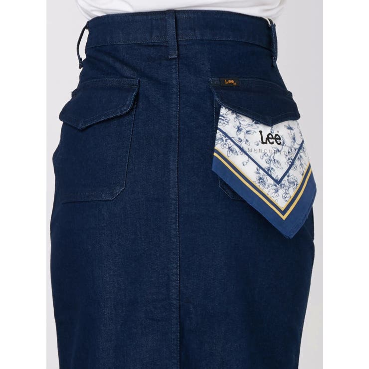 Lee×MERCURYDUO DENIM SLIT SKIRT[品番：MKSW0007515