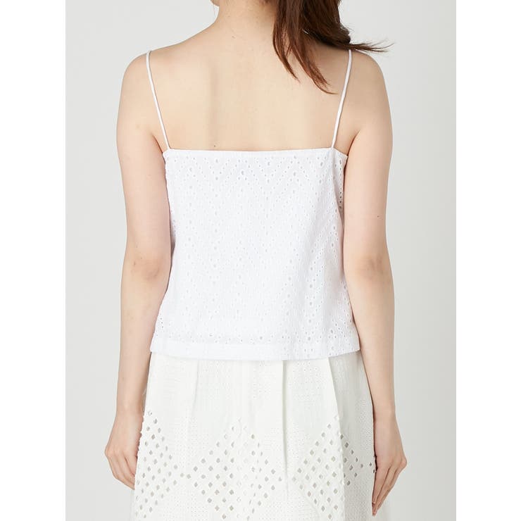 カットワークレースキャミブラウス[品番：MKSW0007993]｜MERCURYDUO