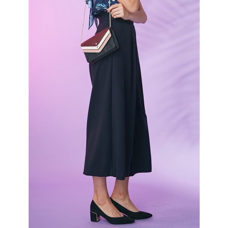 MERCURYDUOベルト付ワイドパンツ♡ MERCURYDUO パンツ ダブルウエストベルトパンツ レディース