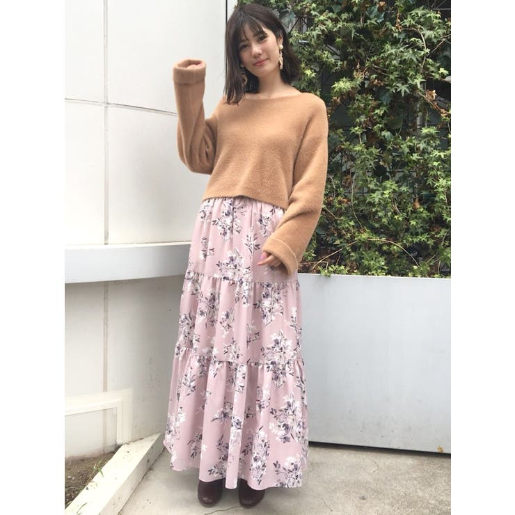 ヴィンテージフラワーティアードスカート | MERCURYDUO | 詳細画像16 