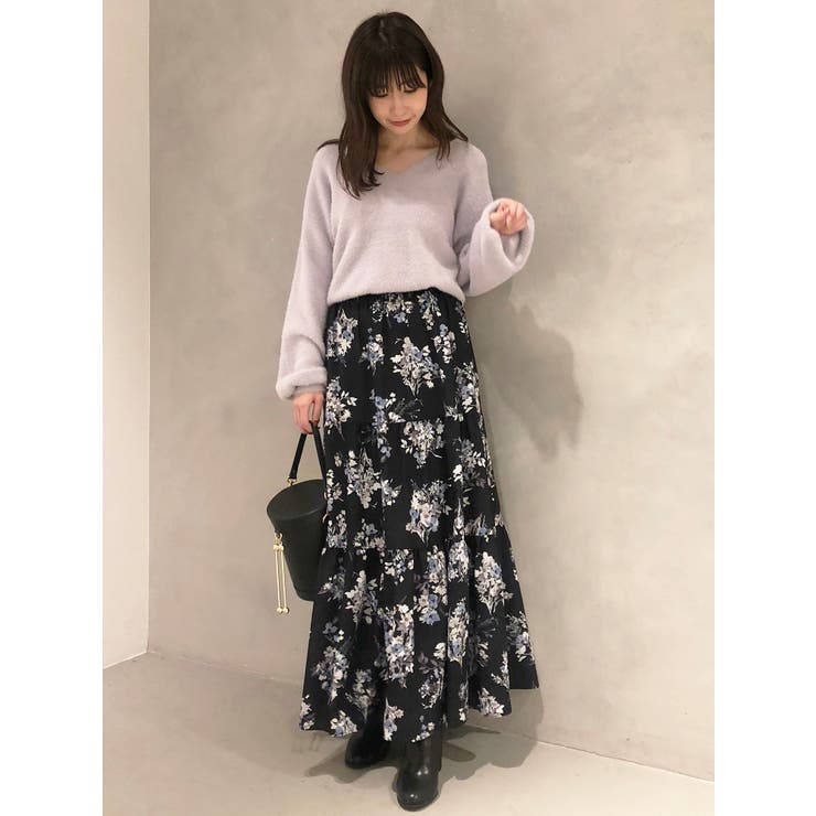 ヴィンテージフラワーティアードスカート | MERCURYDUO | 詳細画像32 