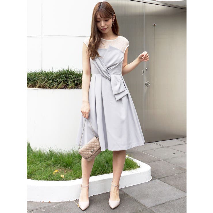 レース切替ベアワンピース 品番 Mksw Mercuryduo マーキュリーデュオ のレディースファッション通販 Shoplist ショップリスト